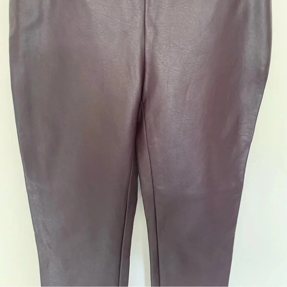 NWT Lauren Ralph Lauren Faux Leather Leggings Cropped 4 - Picture 6 of 12